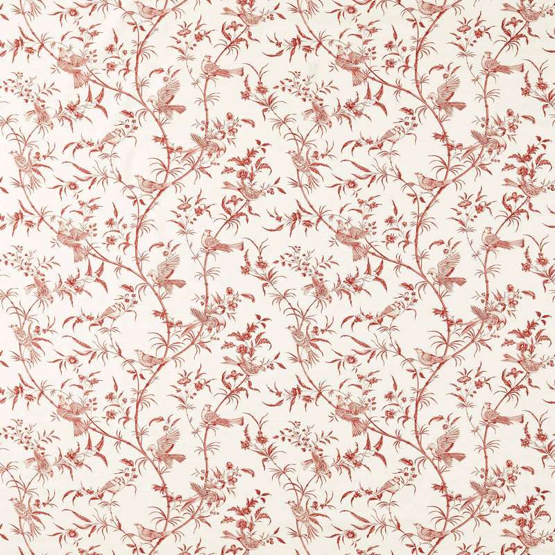 227401 Paradise Woods Toile Madder Sanderson x National Trust Volume II Fabric by Sanderson