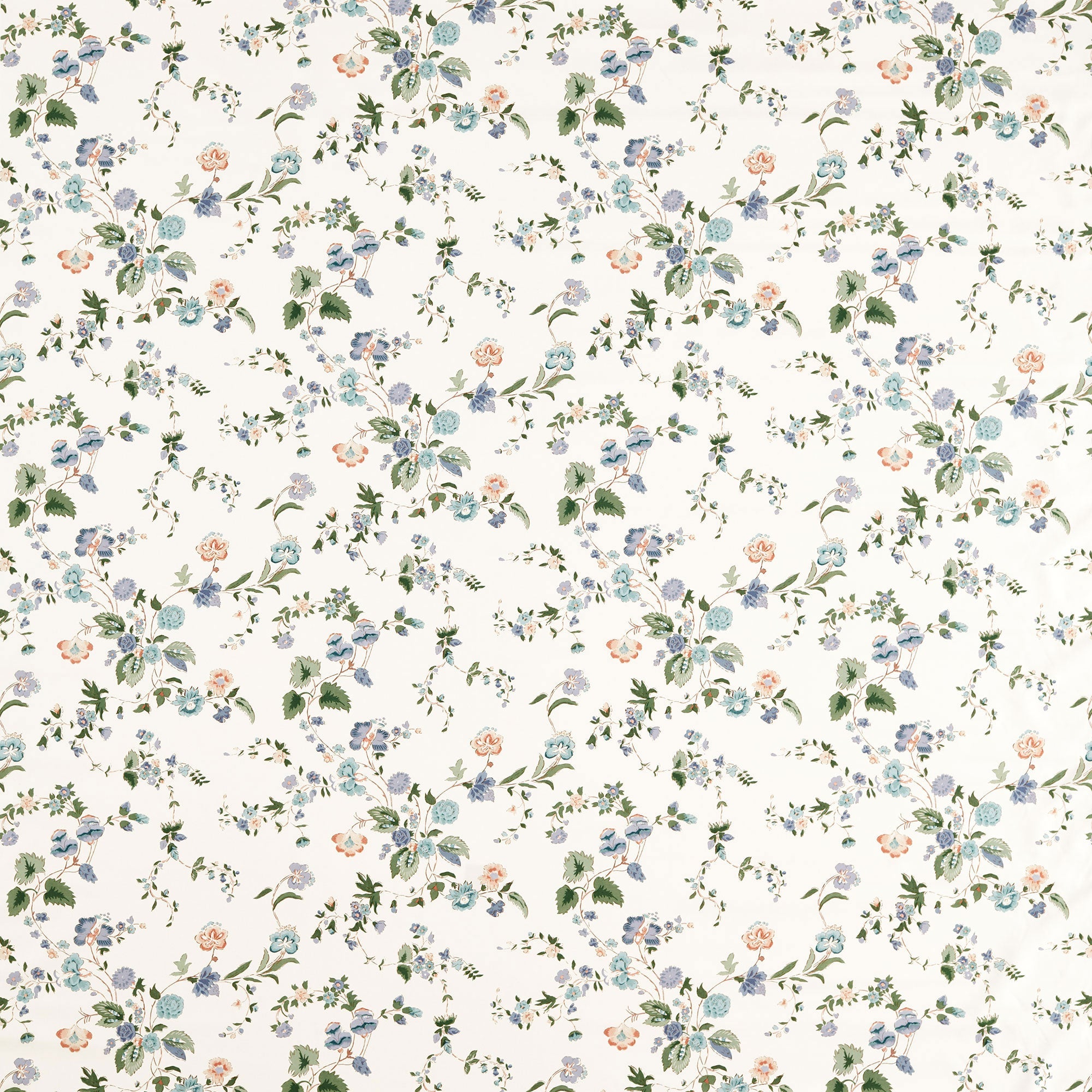 227402 Nectar Fields Cornflower/Mallow Sanderson x National Trust Volume II Fabric by Sanderson