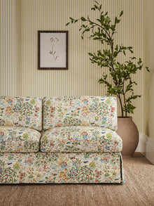 227406 Moat Birds Damson/Cobalt Sanderson x National Trust Volume II Fabric by Sanderson