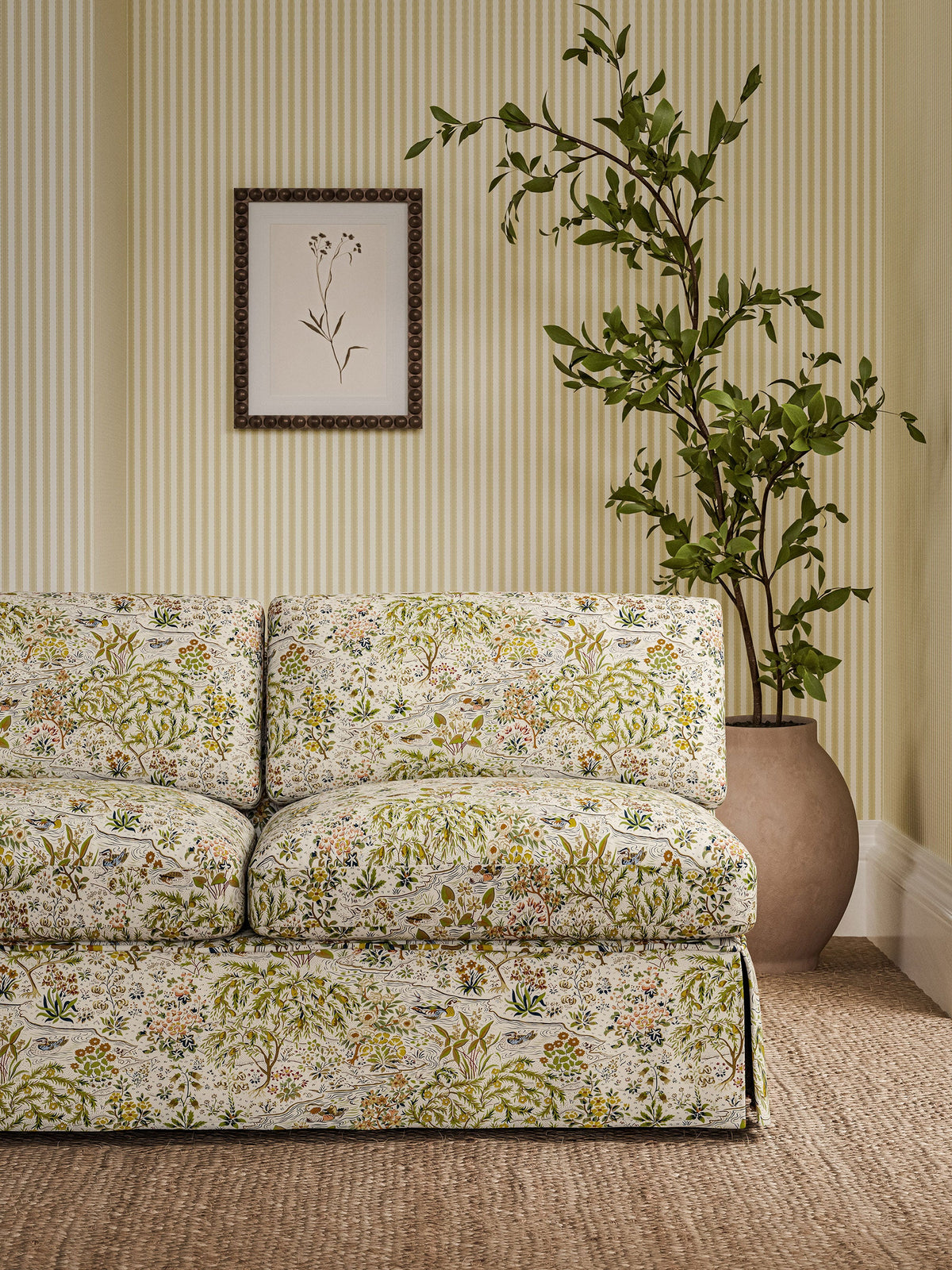 Moat Birds Fawn/Harvest Sanderson x National Trust Volume II Fabric by Sanderson