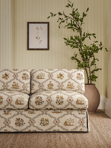 227410 Partridge & Pear Porcelain/Blossom Sanderson x National Trust Volume II Fabric by Sanderson