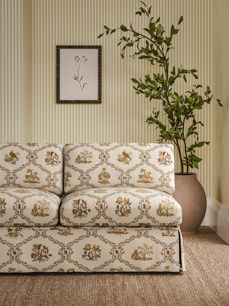 227410 Partridge & Pear Porcelain/Blossom Sanderson x National Trust Volume II Fabric by Sanderson