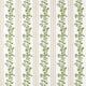 Cobnut Stripe Leaf Green/Berry Sanderson x National Trust Volume II Fabric by Sanderson
