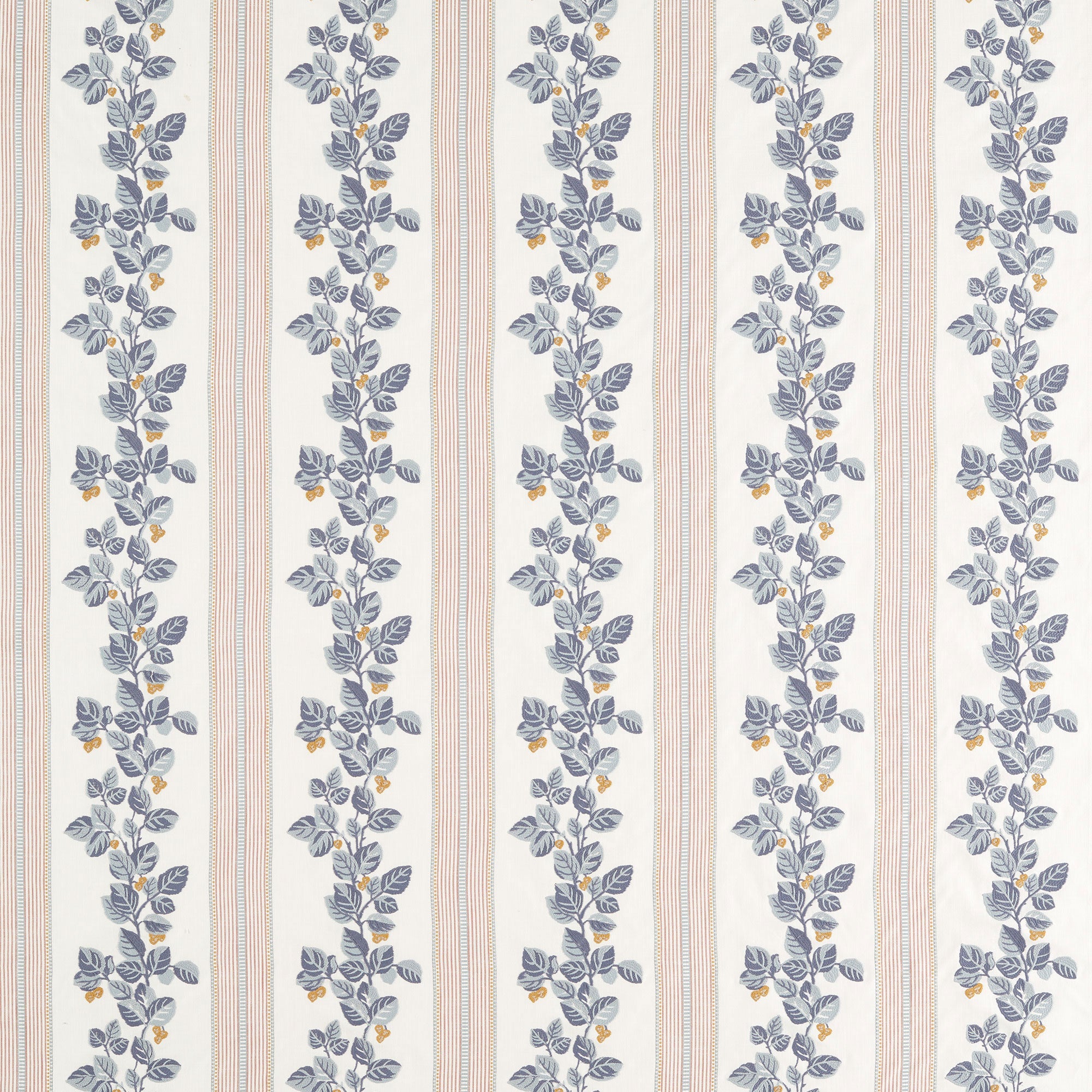 237786 Cobnut Stripe Porcelain/Blossom Sanderson x National Trust Volume II Fabric by Sanderson