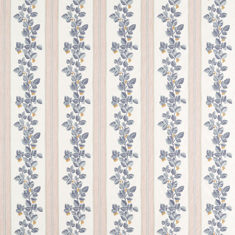 237786 Cobnut Stripe Porcelain/Blossom Sanderson x National Trust Volume II Fabric by Sanderson