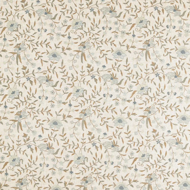 237788 Habington Porcelain/Thyme Sanderson x National Trust Volume II Fabric by Sanderson