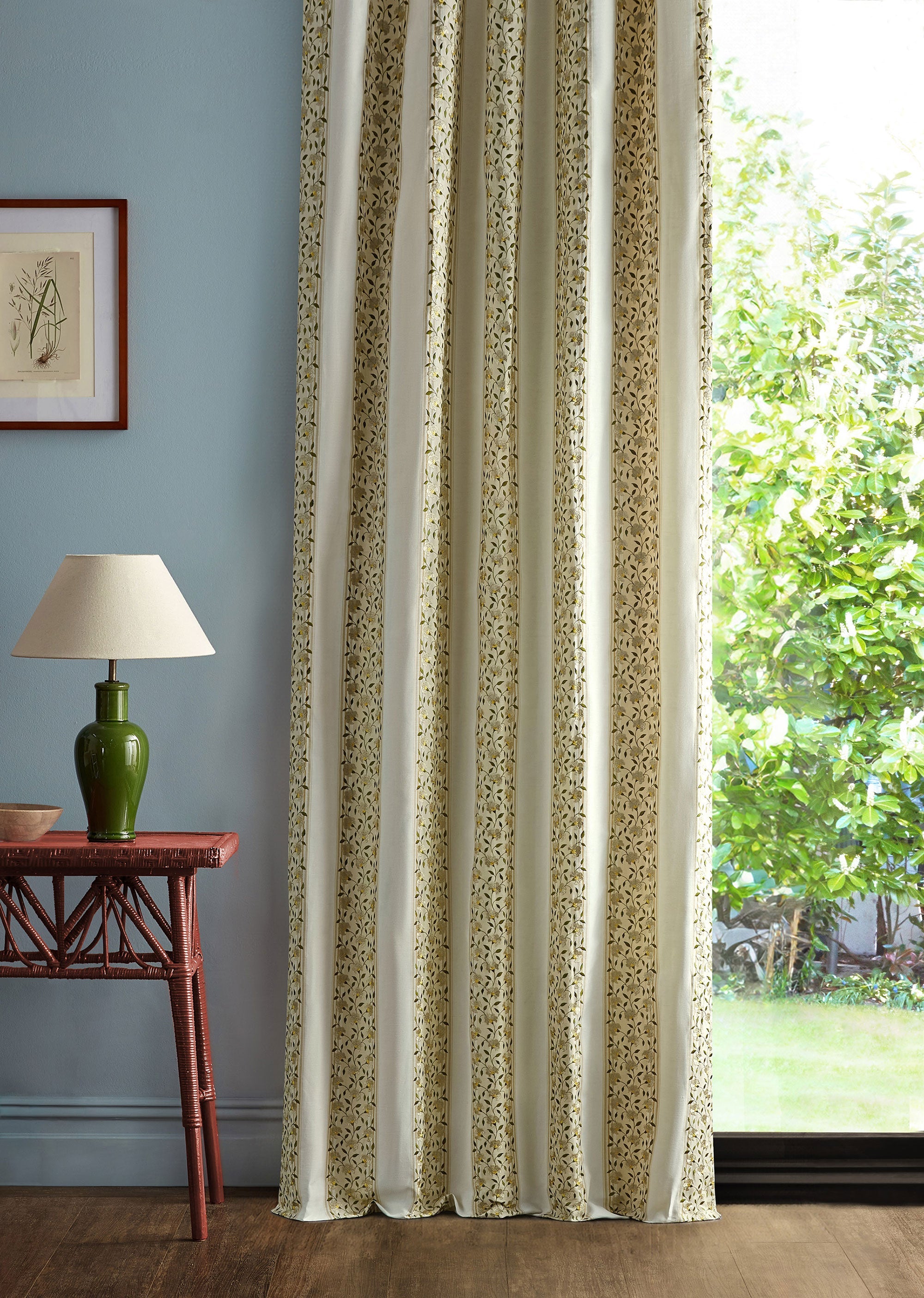 237792 Sloe Blossom Lichen/White Blossom Sanderson x National Trust Volume II Fabric by Sanderson