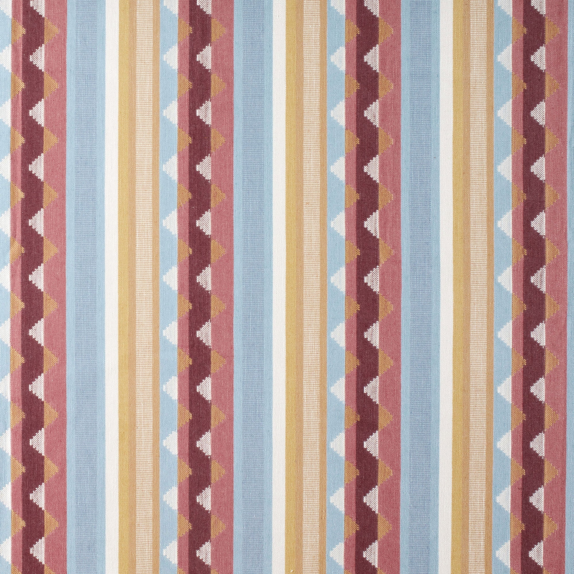 237794 Lutley Stripe Damson/Medlar Sanderson x National Trust Volume II Fabric by Sanderson