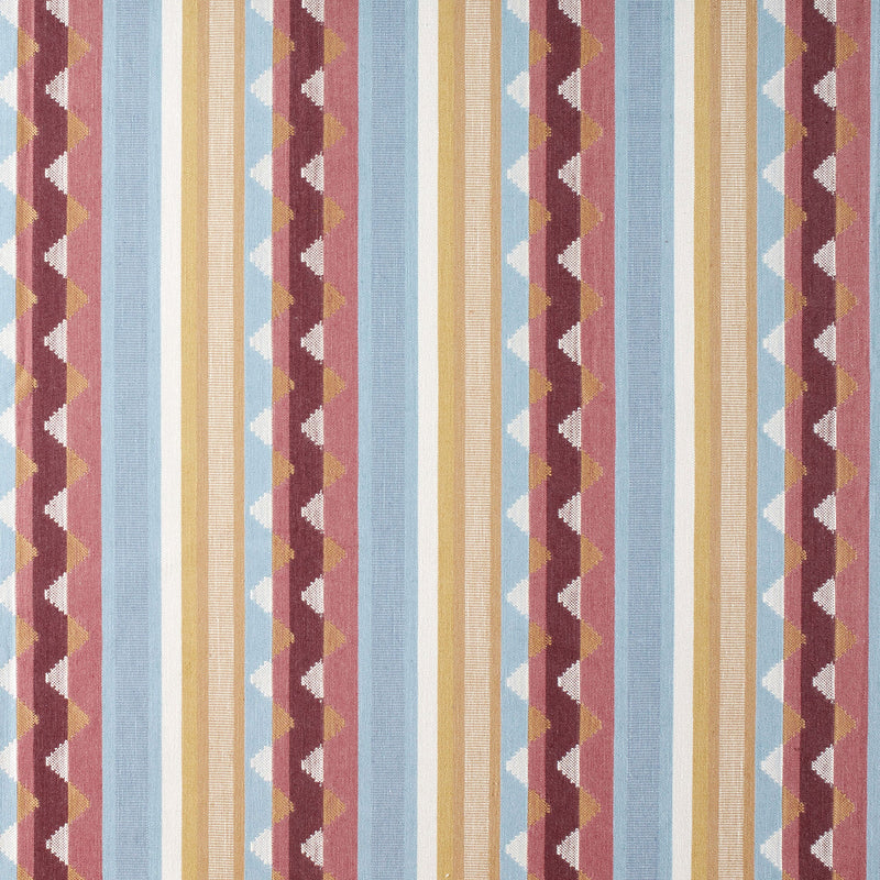 237794 Lutley Stripe Damson/Medlar Sanderson x National Trust Volume II Fabric by Sanderson