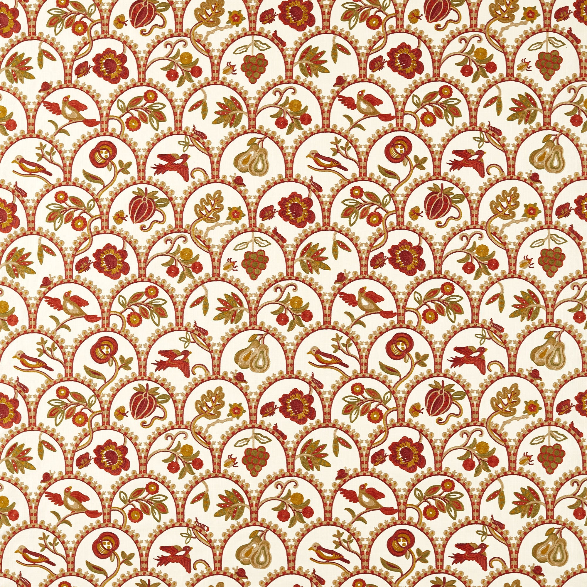 237801 Harvest Fruits Midsummer Sanderson x National Trust Volume II Fabric by Sanderson