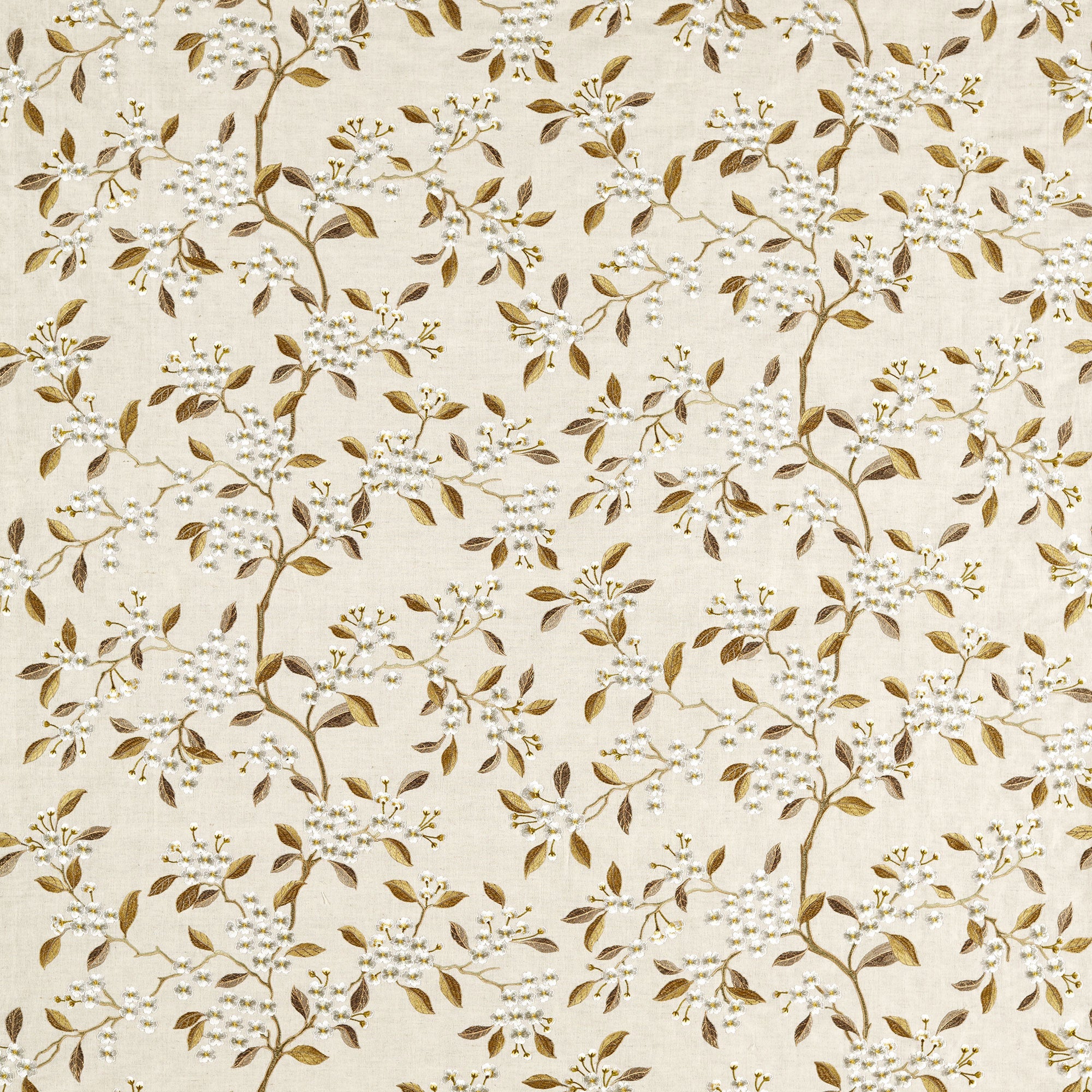 237802 Damson Blossom Rosemary/Birch Sanderson x National Trust Volume II Fabric by Sanderson