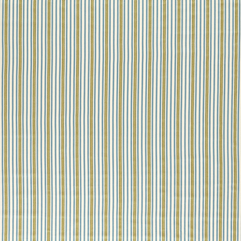 237808 Barneby Stripe Woad/Olive Sanderson x National Trust Volume II Fabric by Sanderson