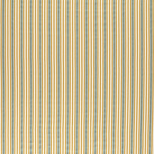 237809 Barneby Stripe Honey/Teal Sanderson x National Trust Volume II Fabric by Sanderson