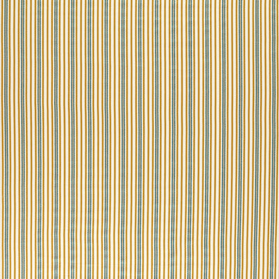 Barneby Stripe Honey/Teal Sanderson x National Trust Volume II Fabric by Sanderson