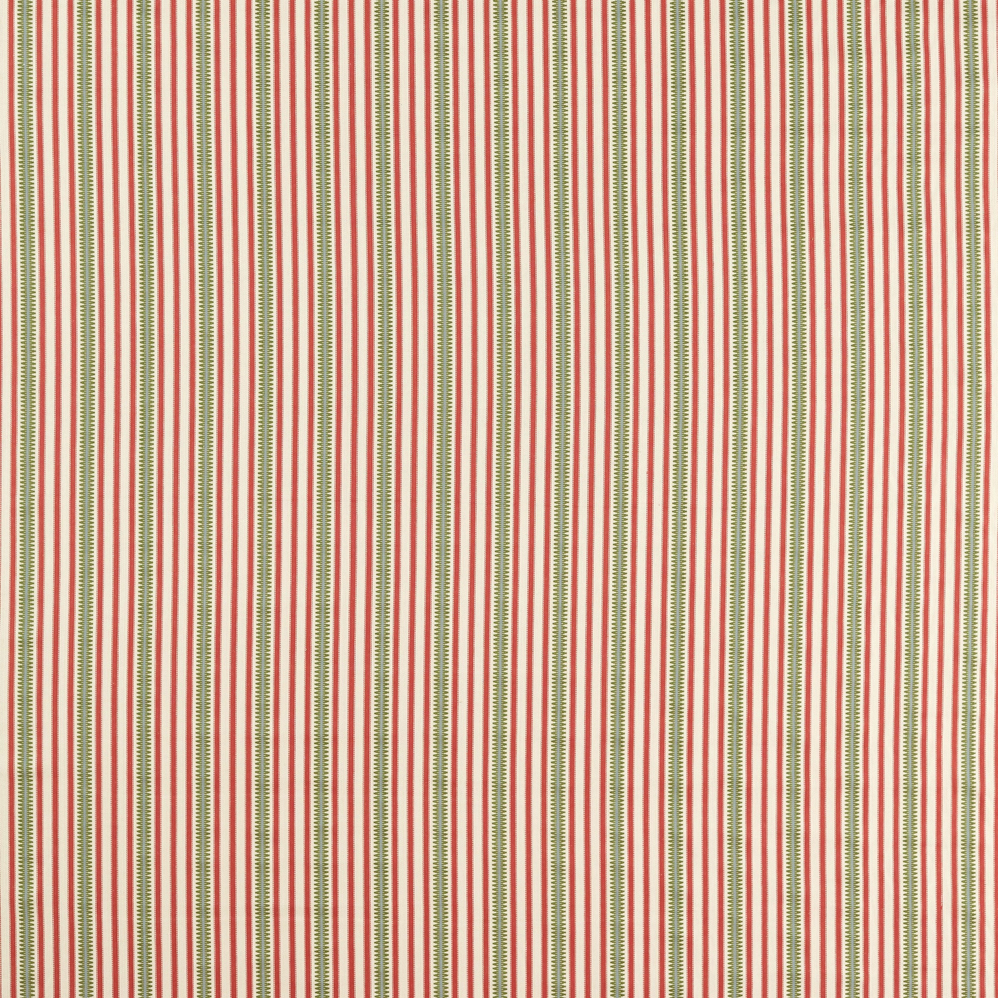 237810 Barneby Stripe Berry/Leaf Sanderson x National Trust Volume II Fabric by Sanderson