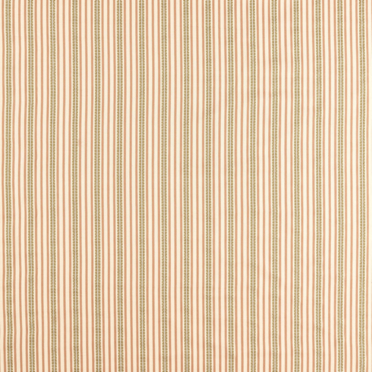 Barneby Stripe Mallow/Olive Sanderson x National Trust Volume II Fabric by Sanderson