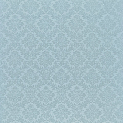 Lymington Damasks and Stripes Sky Blue Fabric by Sanderson