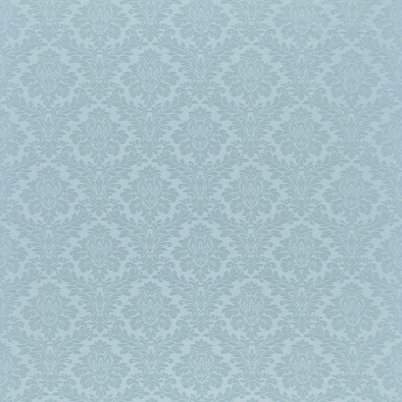 DNLMLD319 Lymington Damasks and Stripes Sky Blue Fabric by Sanderson