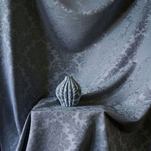 DNLMLD319 Lymington Damasks and Stripes Sky Blue Fabric by Sanderson