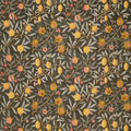 Fruit Velvet Walnut/Bullrush Fabric by Morris & Co