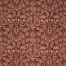 236928 Sunflower Velvet Rouen Velvets Kermes/Birch Fabric by Morris & Co