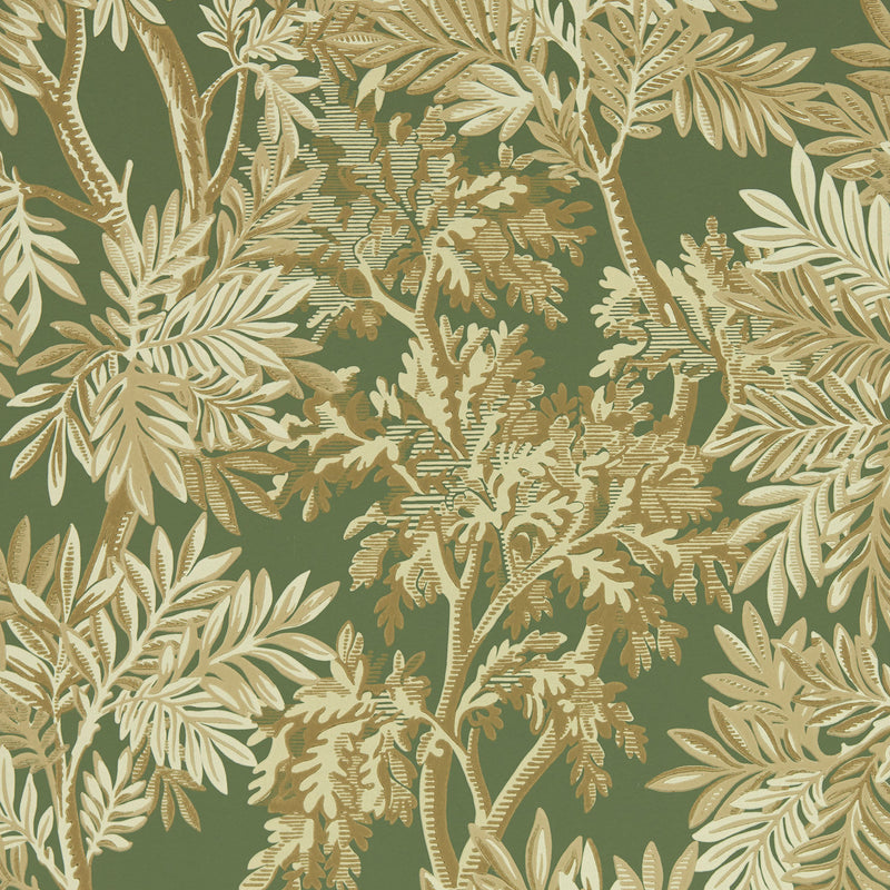 217418 Tapestry Trees Country Woodland Woodland Green Wallpaper by Sanderson