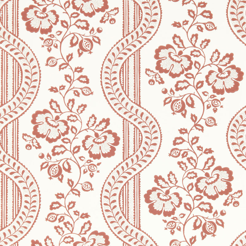 217429 Aubrey Country Woodland Fareham Red Wallpaper by Sanderson