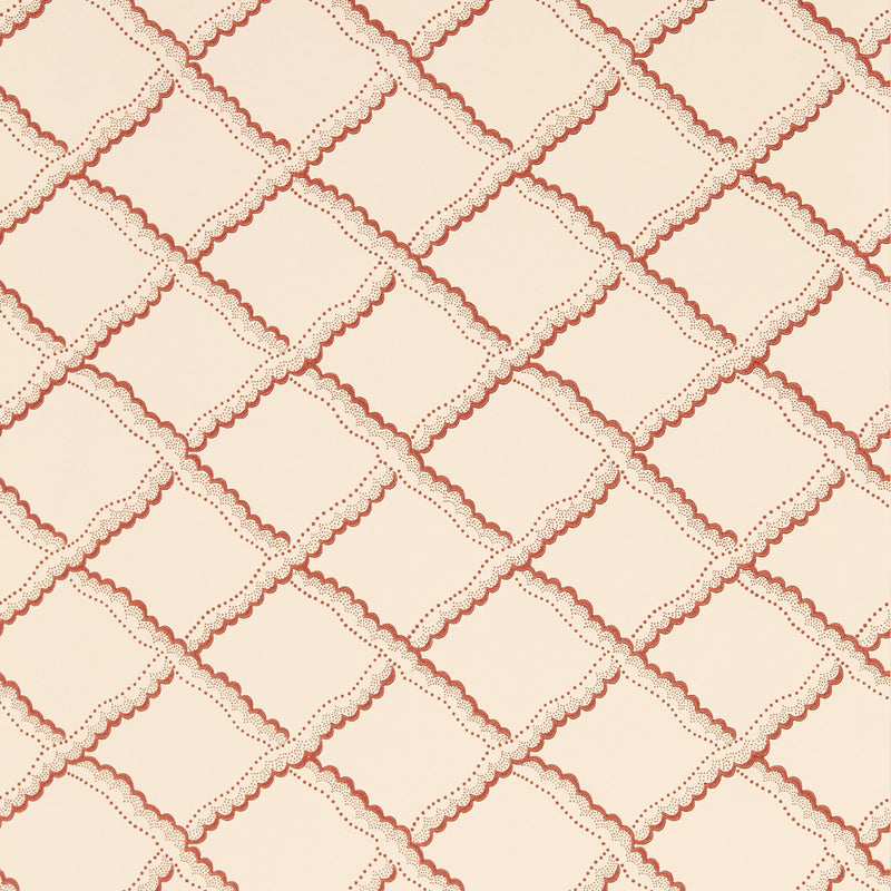 217438 Rye Country Woodland Berry and Pink Clay Wallpaper by Sanderson