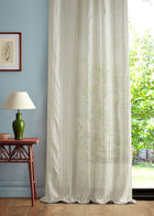 237752 Mellita Seaspray White Sanderson Sheers Fabric by Sanderson