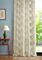 237756 Manila Leaf Sunsoaked Sanderson Sheers Fabric by Sanderson