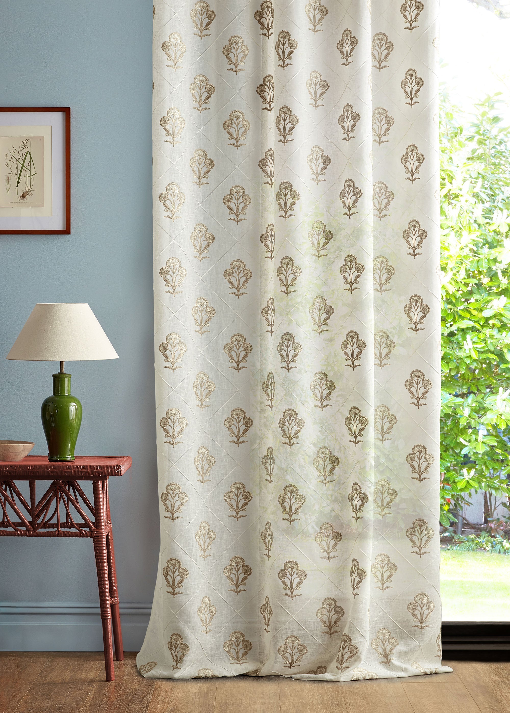 237773 Sea Thrift Seaspray & Sand Sanderson Sheers Fabric by Sanderson