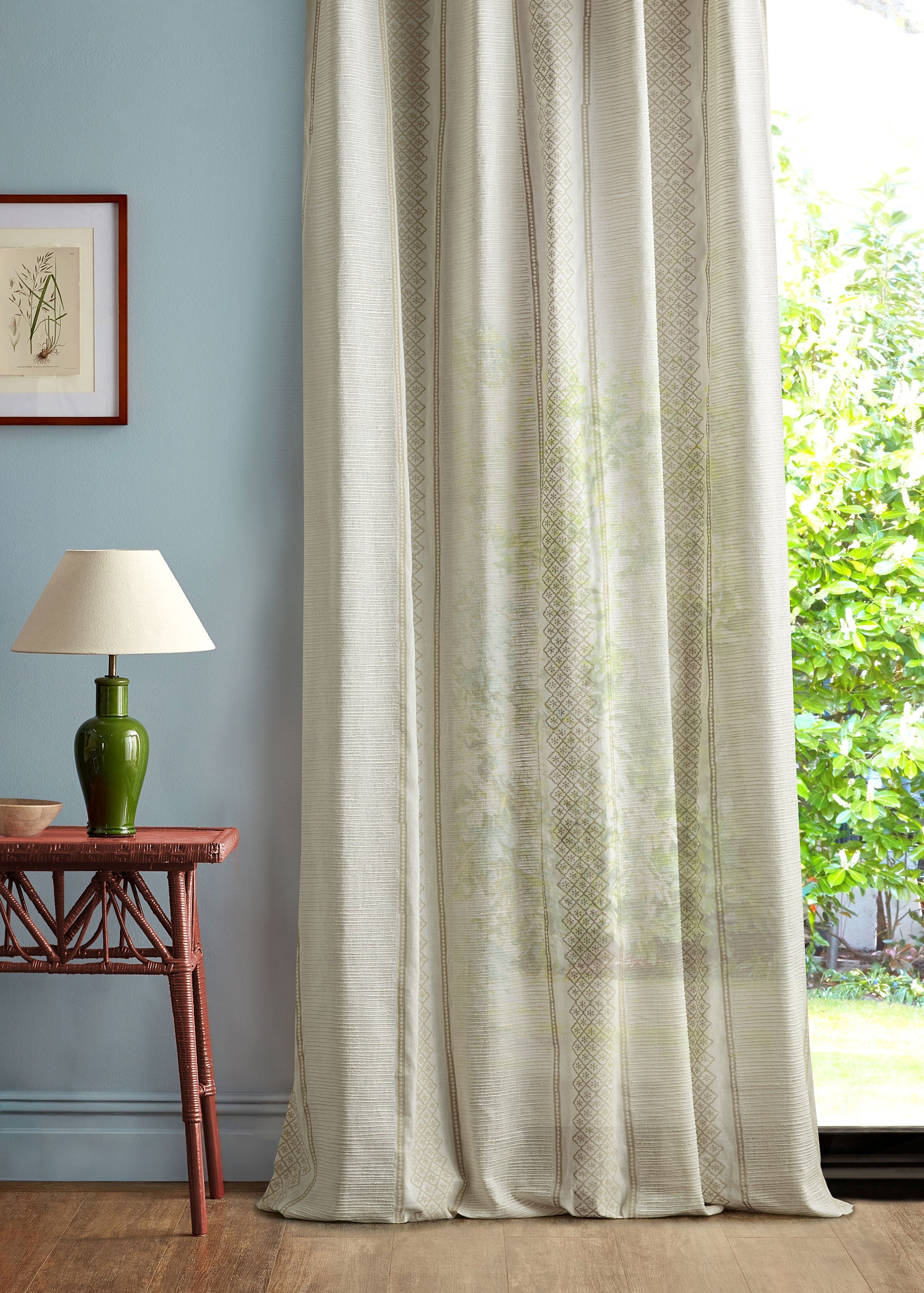 237776 Maristela Seaspray & Sand Sanderson Sheers Fabric by Sanderson
