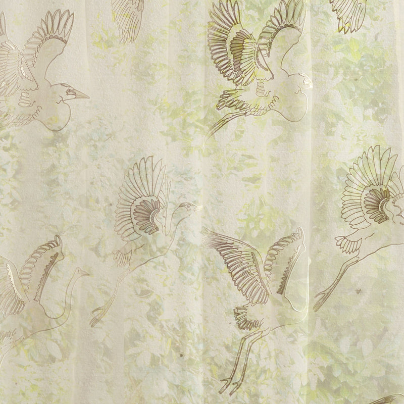 237777 Great Egrets Silk Sanderson Sheers Fabric by Sanderson