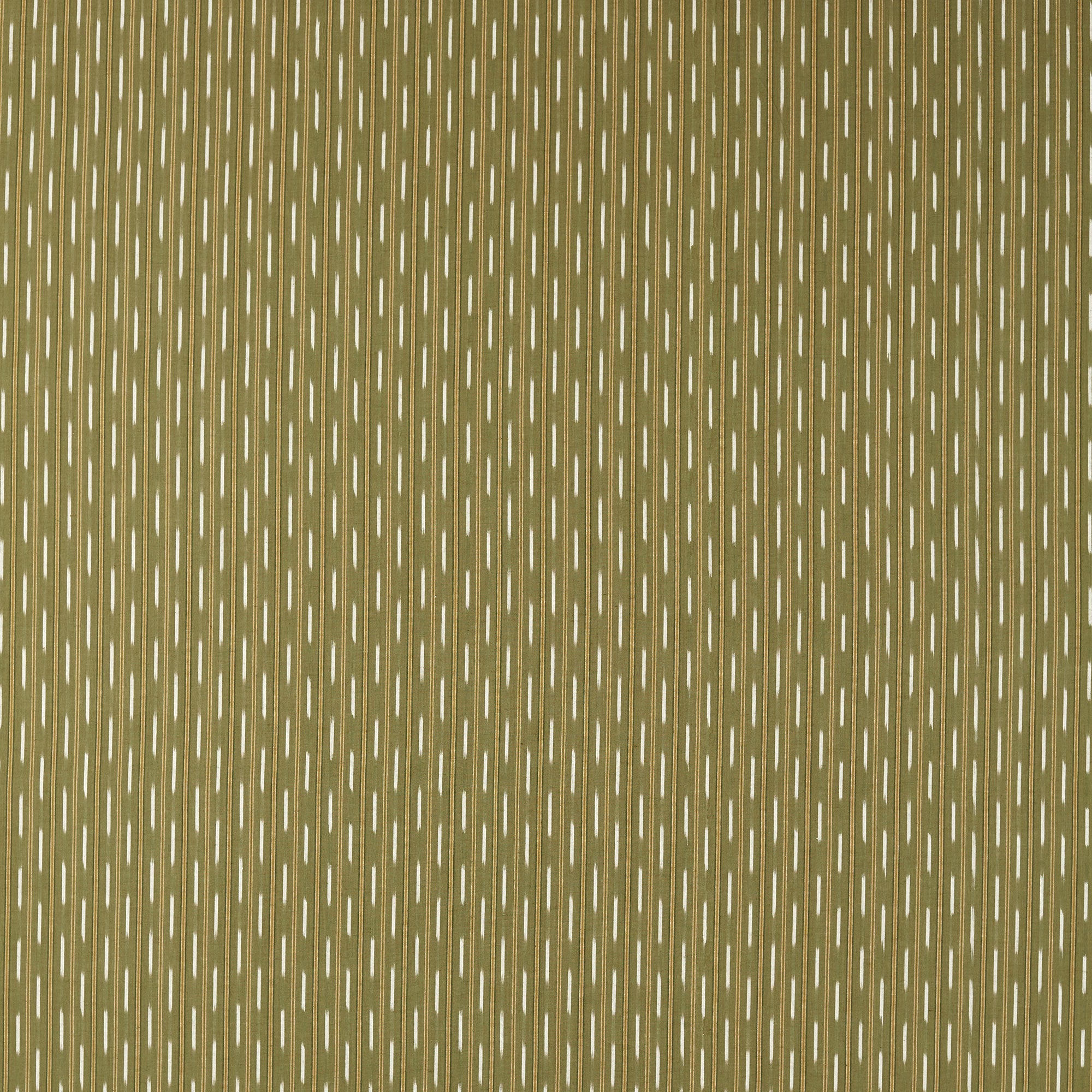 237711 Sabu Stripe Olivine/Gold Sabu Stripes & Ikats Fabric by Sanderson