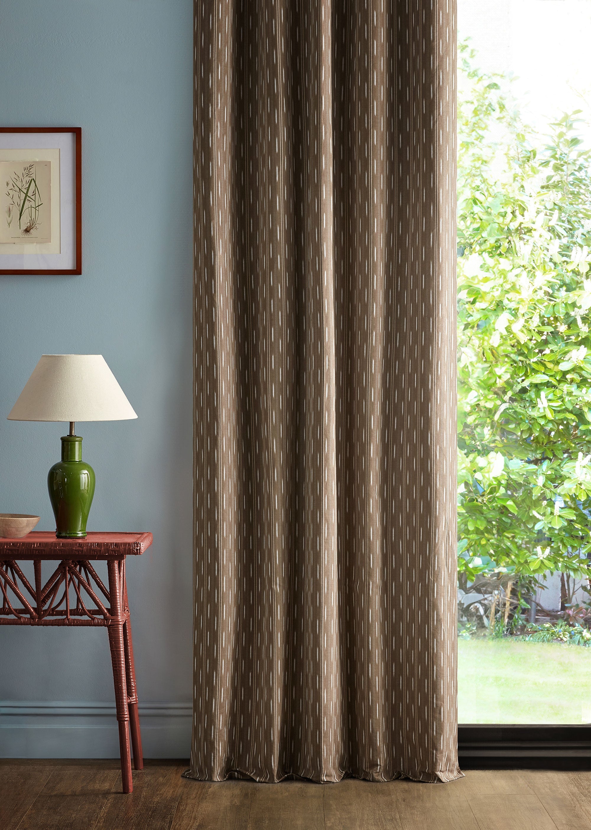 237712 Sabu Stripe Muntjac Sabu Stripes & Ikats Fabric by Sanderson