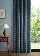 237713 Sabu Stripe Jodphur Blue Sabu Stripes & Ikats Fabric by Sanderson