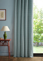 237714 Sabu Stripe Porcelain/Coral Sabu Stripes & Ikats Fabric by Sanderson