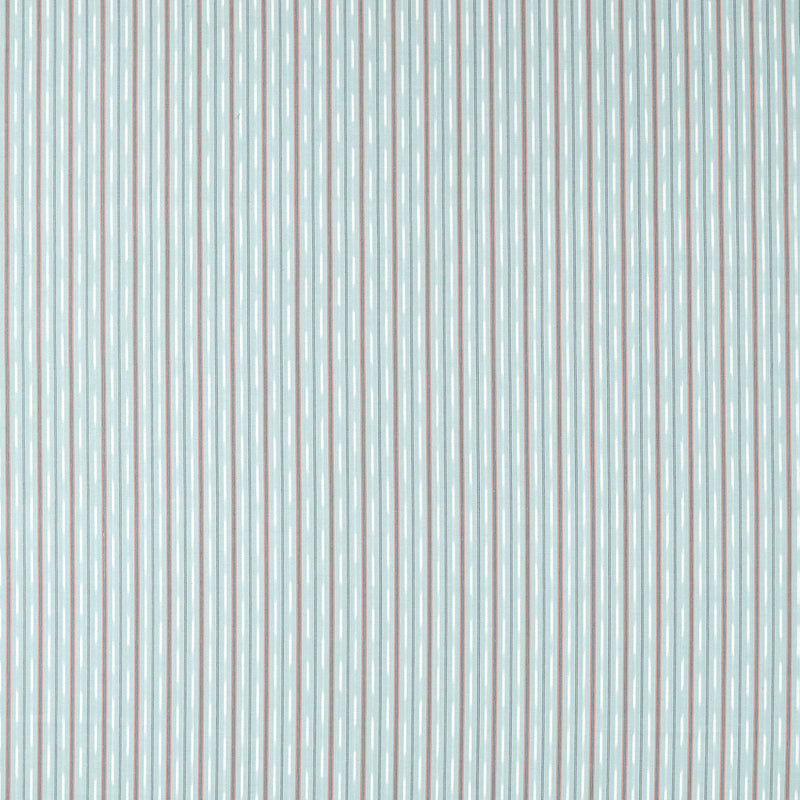 237714 Sabu Stripe Porcelain/Coral Sabu Stripes & Ikats Fabric by Sanderson