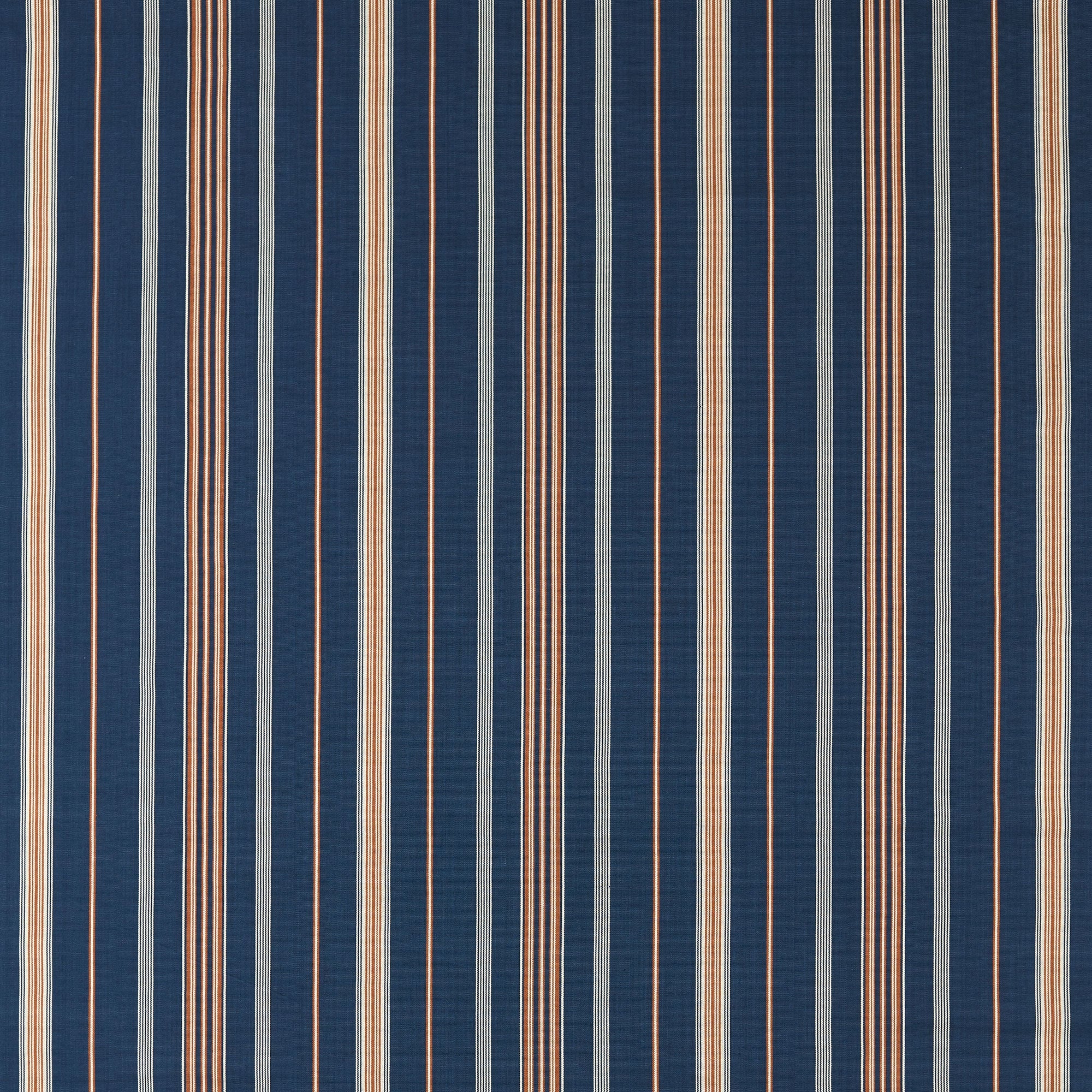 237720 Latimer Stripe Indigo/Madder Sabu Stripes & Ikats Fabric by Sanderson
