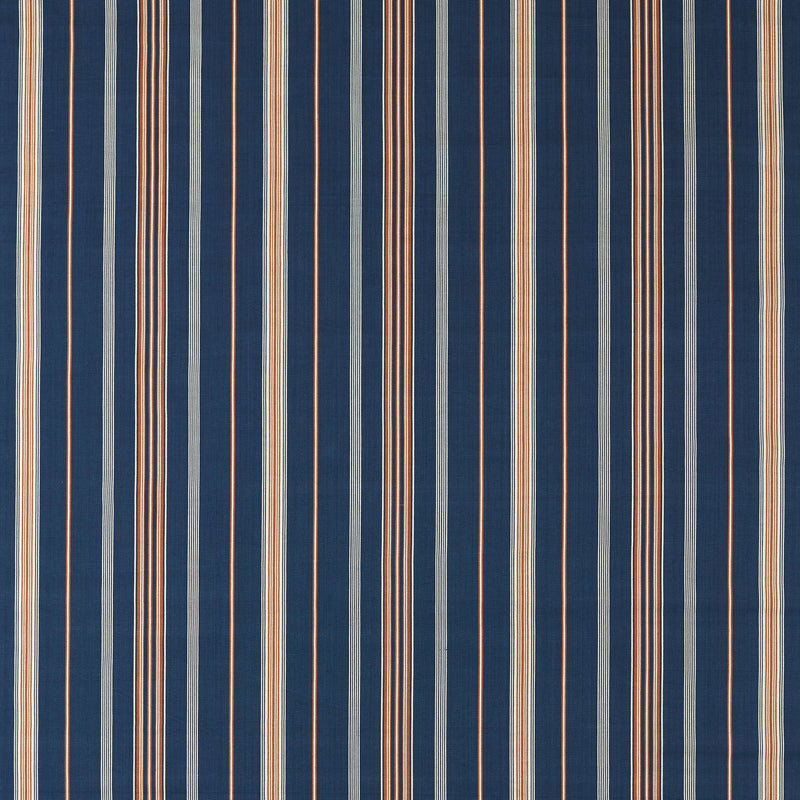 237720 Latimer Stripe Indigo/Madder Sabu Stripes & Ikats Fabric by Sanderson