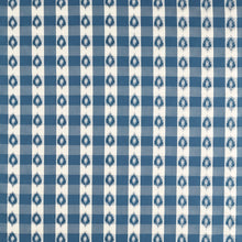 237723 Odisha Check Indigo/Madder Sabu Stripes & Ikats Fabric by Sanderson