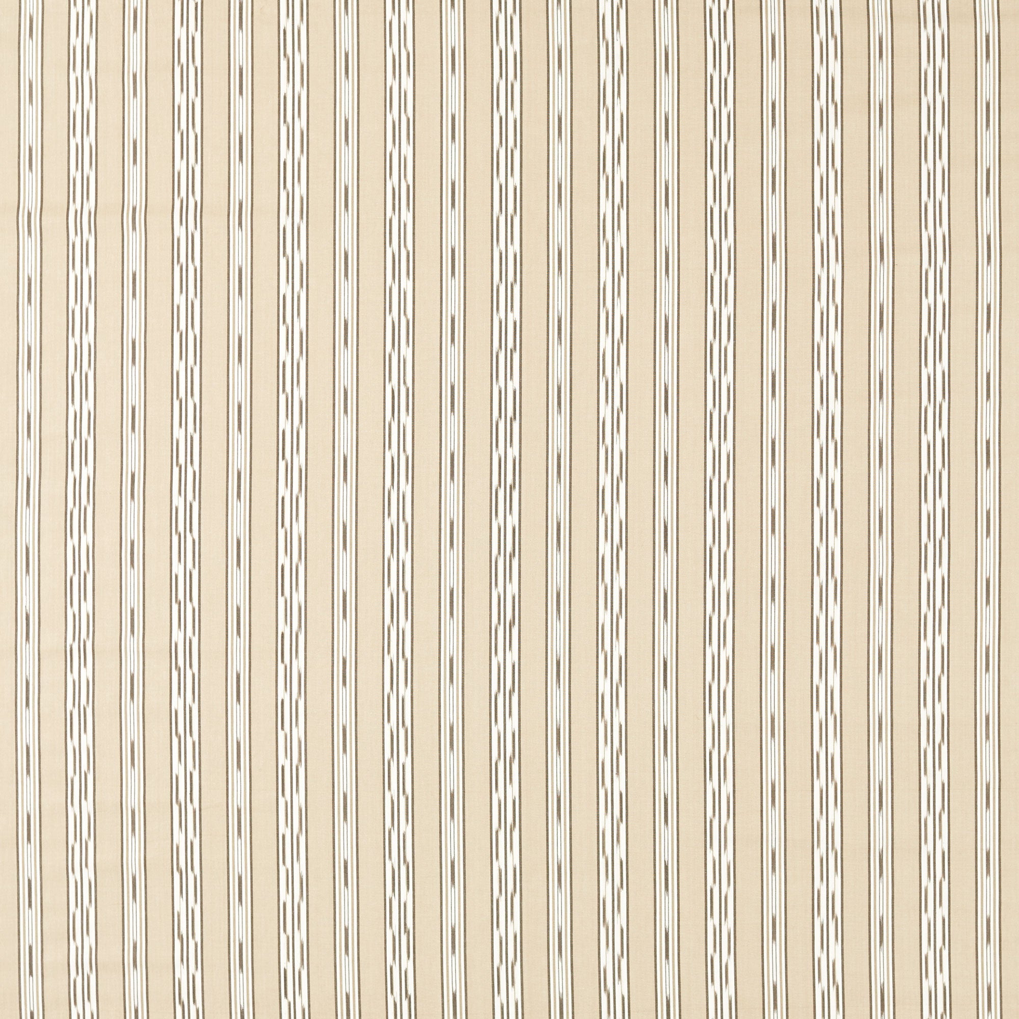 237728 Jamandi Stripe Gritstone/Oak Sabu Stripes & Ikats Fabric by Sanderson