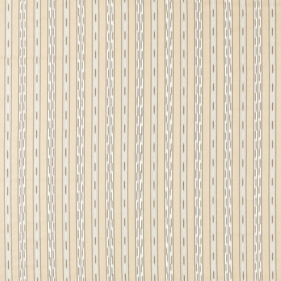 Jamandi Stripe Gritstone/Oak Sabu Stripes & Ikats Fabric by Sanderson
