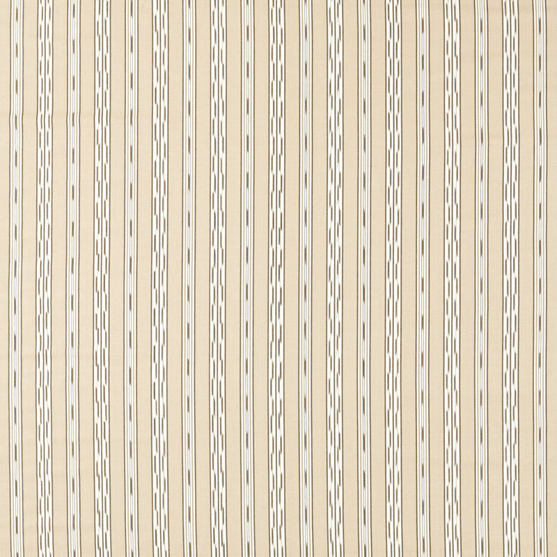 237728 Jamandi Stripe Gritstone/Oak Sabu Stripes & Ikats Fabric by Sanderson