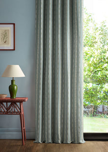 237729 Jamandi Stripe Mineral Blue/Green Sabu Stripes & Ikats Fabric by Sanderson