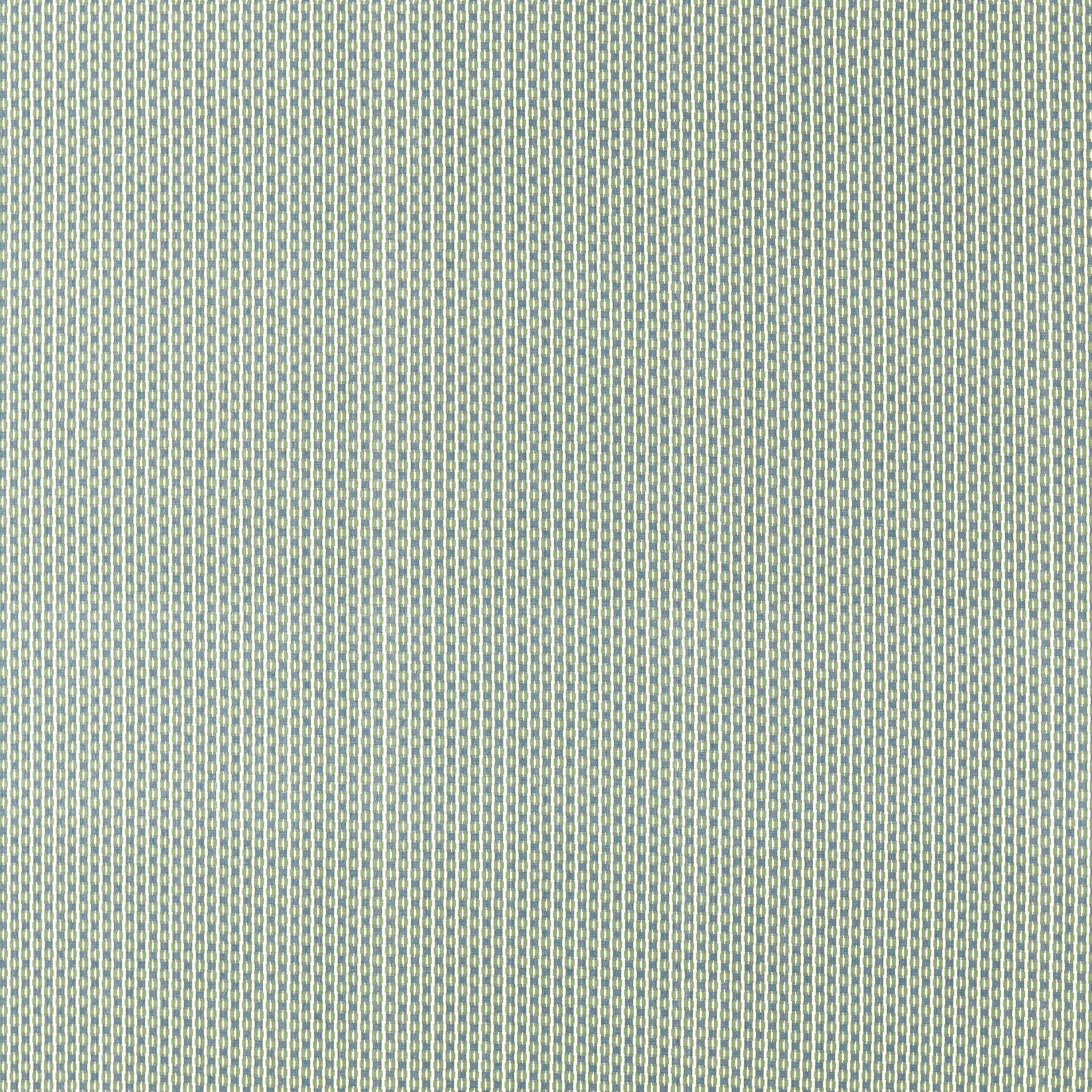 237733 Batak Check Avocado/Indigo Sabu Stripes & Ikats Fabric by Sanderson