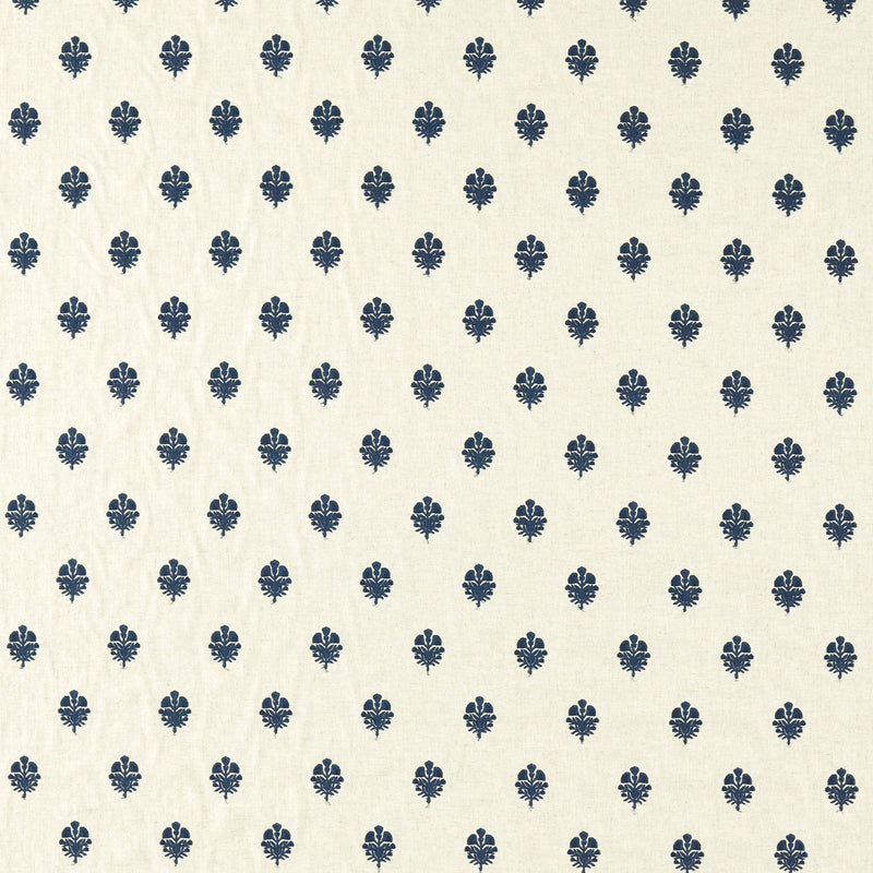 237734 Lavanga Indigo Sabu Stripes & Ikats Fabric by Sanderson