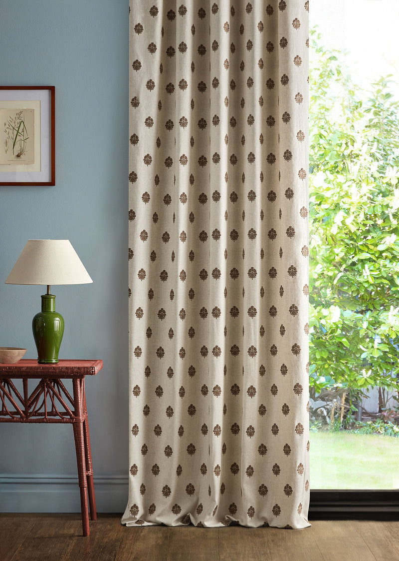 237736 Lavanga Oak Sabu Stripes & Ikats Fabric by Sanderson