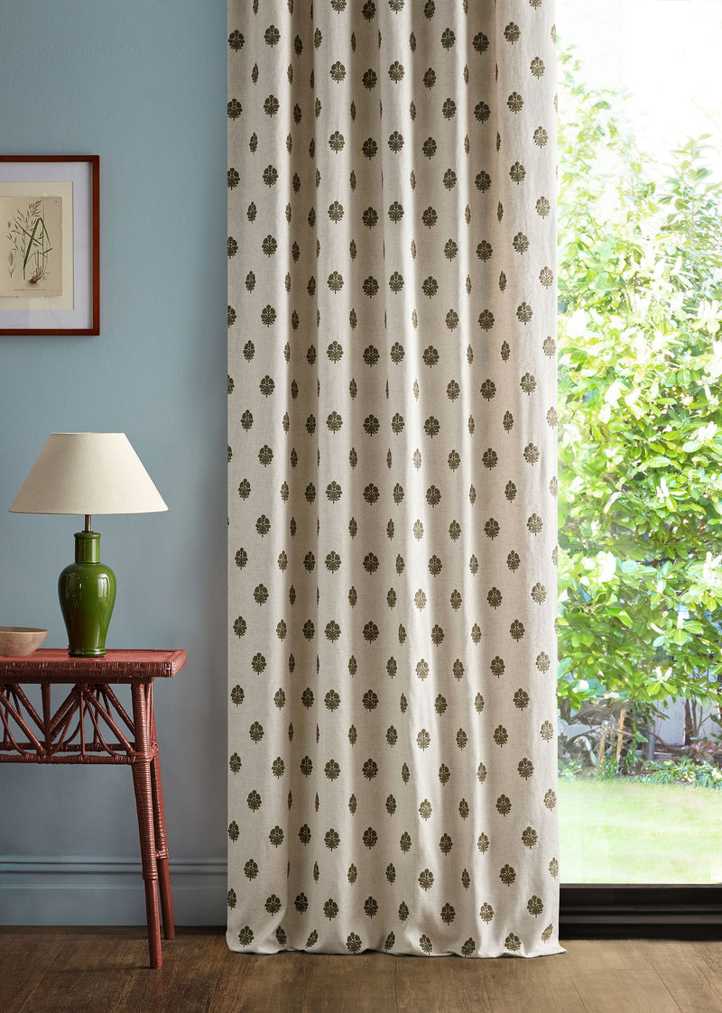 237738 Lavanga Avocado Sabu Stripes & Ikats Fabric by Sanderson