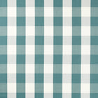 237739 Madras Check Teal Sabu Stripes & Ikats Fabric by Sanderson
